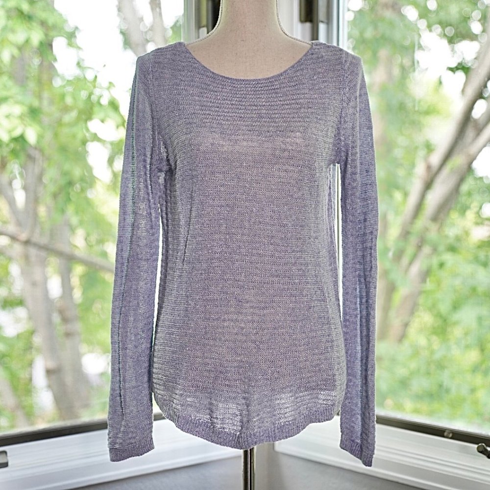 TAHARI Linen Beach Sweater